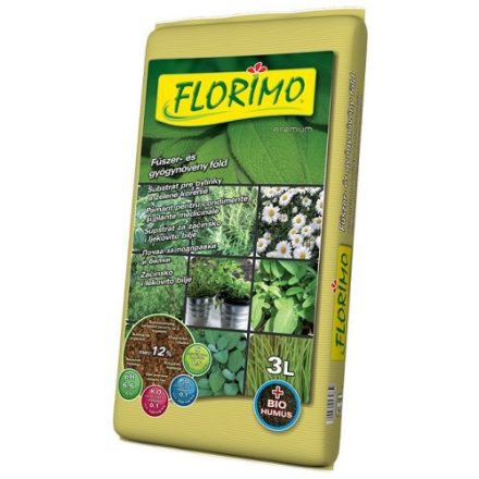 Virágföld FLORIMO fűszer-gyógynövény 3L