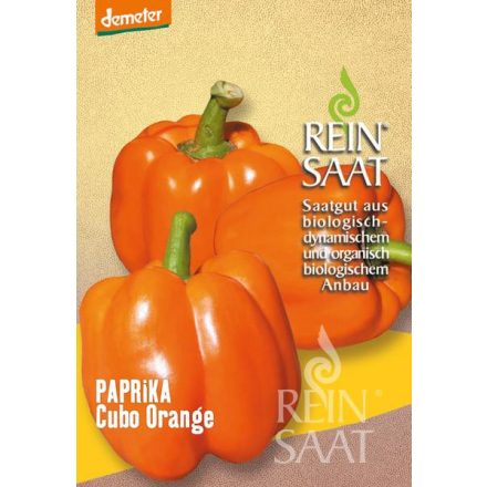 Vetőmag REIN SAAT Paprika - Cubo orange Bio Dinamikus cca. 15 db